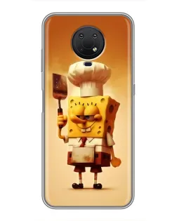Чехол для Nokia G10 с картинкой «Губка Боб повар» Чехол для Nokia G10 с картинкой «Губка Боб повар»
