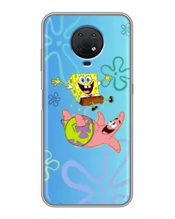 Чехол для Nokia G10 с картинкой «Спанч Боб и Патрик» Чехол для Nokia G10 с картинкой «Спанч Боб и Патрик»