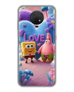 Чехол для Nokia G10 с картинкой «Губка Боб Патрик» Чехол для Nokia G10 с картинкой «Губка Боб Патрик»