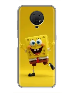 Чехол для Nokia G10 с картинкой «Позитивный Губка Боб» Чехол для Nokia G10 с картинкой «Позитивный Губка Боб»