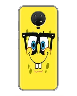 Чехол для Nokia G10 с картинкой «Минималистичный Спанч Боб» Чехол для Nokia G10 с картинкой «Минималистичный Спанч Боб»