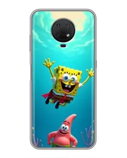 Чехол для Nokia G10 с картинкой «Спанч Боб под водой» Чехол для Nokia G10 с картинкой «Спанч Боб под водой»