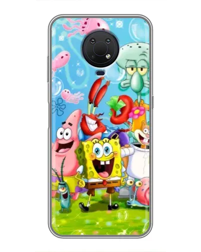 Чехол для Nokia G10 с картинкой «Губка Боб и друзья» Чехол для Nokia G10 с картинкой «Губка Боб и друзья»