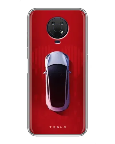 Чехол для Nokia G10 с картинкой «Tesla Top View»