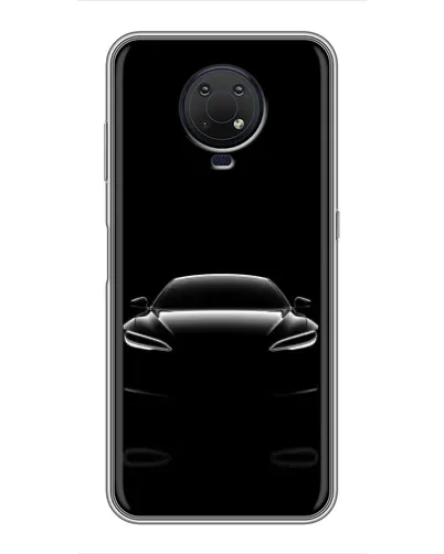 Чехол для Nokia G10 с картинкой «Силуэт Tesla Night»
