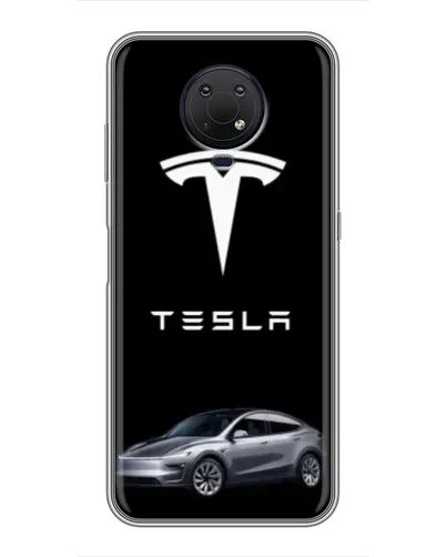 Чехол для Nokia G10 с картинкой «Tesla Model Y»