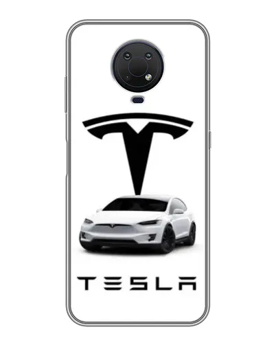 Чехол для Nokia G10 с картинкой «Tesla White Style»