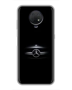Чехол для Nokia G10 с картинкой «Mercedes — абстрактные линии»