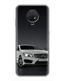 Чехол для Nokia G10 с картинкой «Mercedes AMG GT Silver»