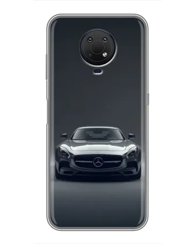 Чехол для Nokia G10 с картинкой «Mercedes на черном»