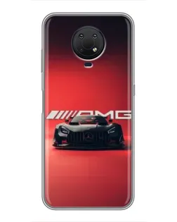 Чехол для Nokia G10 с картинкой «Mercedes AMG — красная линия»