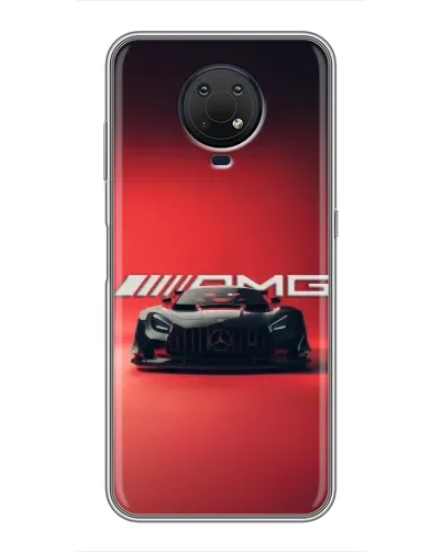 Чехол для Nokia G10 с картинкой «Mercedes AMG — красная линия»
