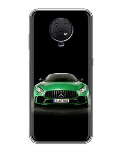 Чехол для Nokia G10 с картинкой «Mercedes — неоновый лого»