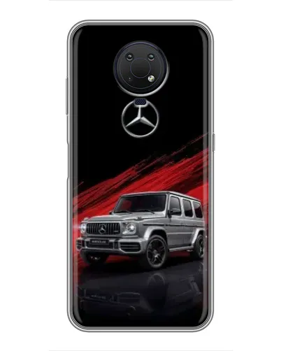 Чехол для Nokia G10 с картинкой «Mercedes G-Class красный»