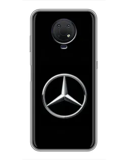 Чехол для Nokia G10 с картинкой «Mercedes классический лого»