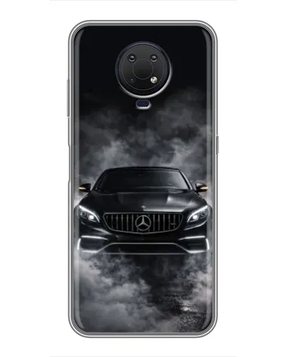 Чехол для Nokia G10 с картинкой «Mercedes в дыму»