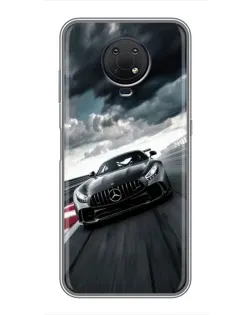 Чехол для Nokia G10 с картинкой «Гоночный Mercedes AMG»