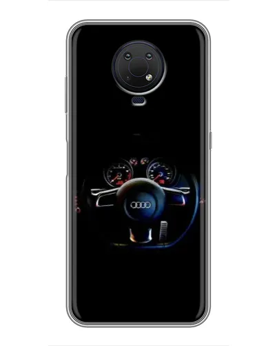 Чехол для Nokia G10 с картинкой «Салон Audi — руль»