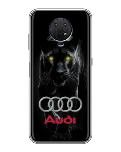 Чехол для Nokia G10 с картинкой «Пантера и Audi»