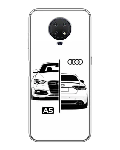 Чехол для Nokia G10 с картинкой «Audi — контрастный дизайн»