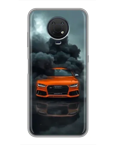 Чехол для Nokia G10 с картинкой «Audi в облаках дыма»