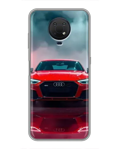 Чехол для Nokia G10 с картинкой «Audi RS — красный стиль»