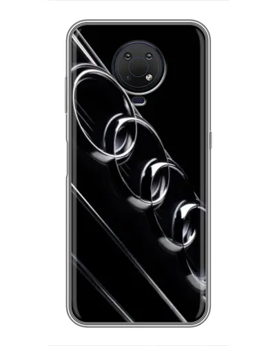 Чехол для Nokia G10 с картинкой «Audi — абстрактные кольца»