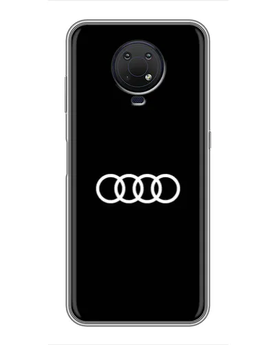 Чехол для Nokia G10 с картинкой «Audi White Logo»