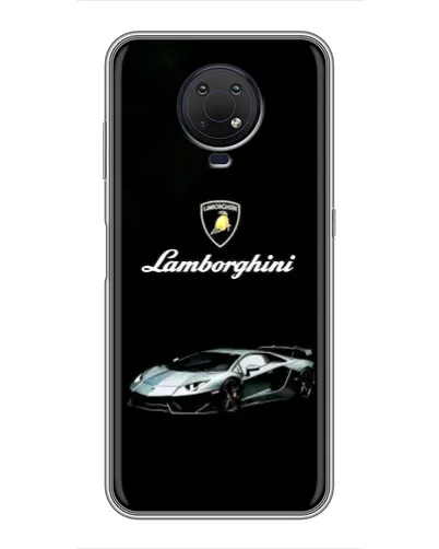 Чехол для Nokia G10 с картинкой «Логотип Lamborghini классика»