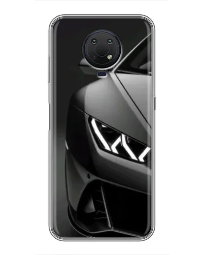 Чехол для Nokia G10 с картинкой «Lamborghini фары детализация»