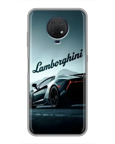 Чехол для Nokia G10 с картинкой «Классическая надпись Lamborghini»