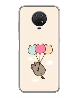 Чехол для Nokia G10 с картинкой «Пушин на шариках»