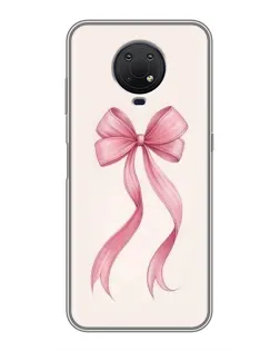 Чохол для Nokia G10 з картинкою «Рожевий бант»