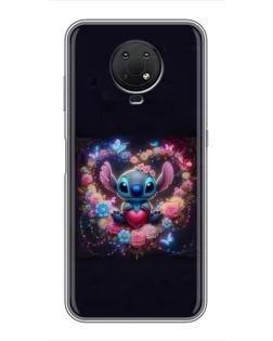 Чохол для Nokia G10 з картинкою «Stitch у квітах»