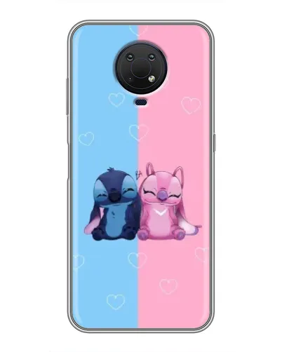 Чехол для Nokia G10 с картинкой «Stitch и Angel Love» Чехол для Nokia G10 с картинкой «Stitch и Angel Love»