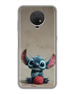 Чохол для Nokia G10 з картинкою «Стіч на чоричневому фоні»