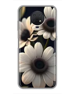 Чохол для Nokia G10 з картинкою «Білі маргаритки макро»