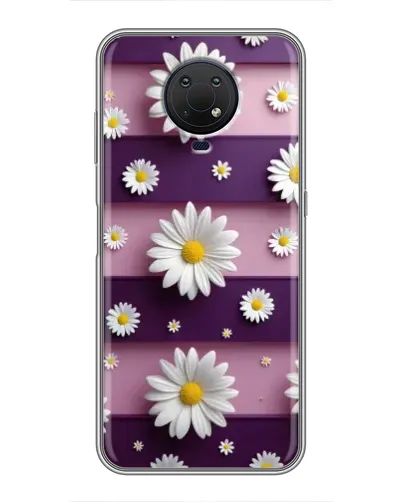 Чохол для Nokia G10 з картинкою «Ромашки на фіолетовому» Чохол для Nokia G10 з картинкою «Ромашки на фіолетовому»
