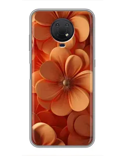 Чохол для Nokia G10 з картинкою «Помаранчева макро квітка»