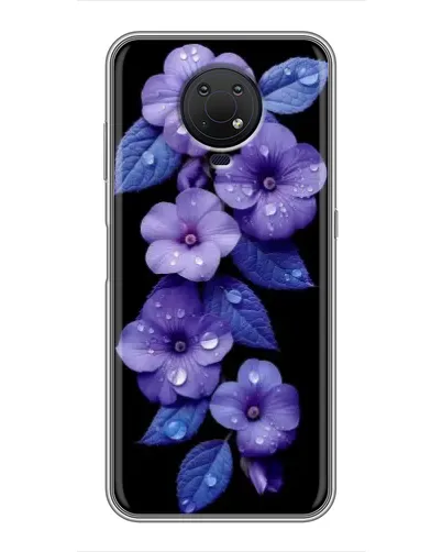 Чохол для Nokia G10 з картинкою «Фіолетові квіти з росою» Чохол для Nokia G10 з картинкою «Фіолетові квіти з росою»