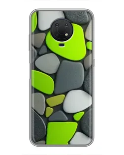 Чохол для Nokia G10 з картинкою «Яскрава неонова галька»