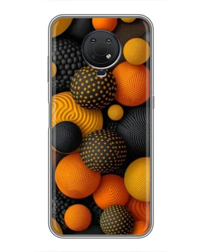 Чохол для Nokia G10 з картинкою «Об'ємні помаранчеві сфери» Чохол для Nokia G10 з картинкою «Об'ємні помаранчеві сфери»