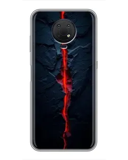 Чохол для Nokia G10 з картинкою «Червона лавова тріщина»