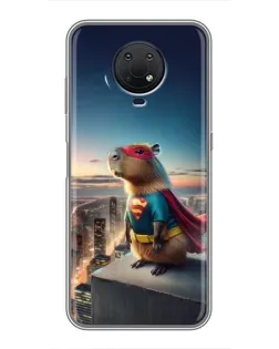 Чехол для Nokia G10 с картинкой «Капи-мен супергерой»