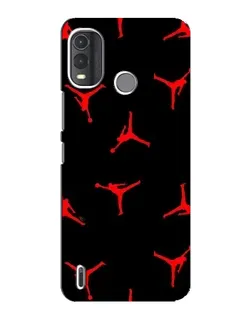 Чехол для Nokia G11 Plus с картинкой «Jordan Red Pattern»