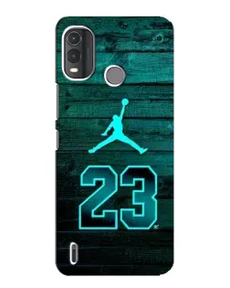 Чехол для Nokia G11 Plus с картинкой «Jordan Cyan 23»