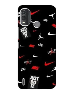 Чехол для Nokia G11 Plus с картинкой «Nike Mix Pattern»