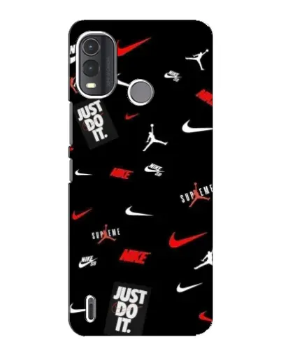 Чехол для Nokia G11 Plus с картинкой «Nike Mix Pattern»