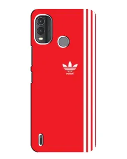 Чохол для Nokia G11 Plus з картинкою «Червоний мінімалізм Adidas»