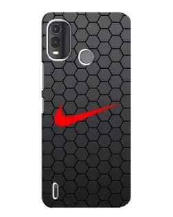 Чехол для Nokia G11 Plus с картинкой «Nike — карбоновая сетка»